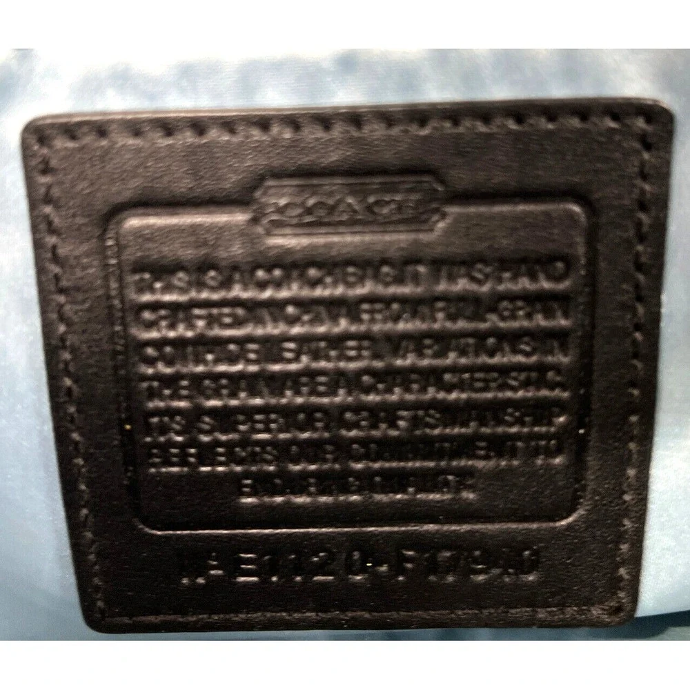 Coach Purse Black Stitched Patent Leather Bag No. E1120-F17940